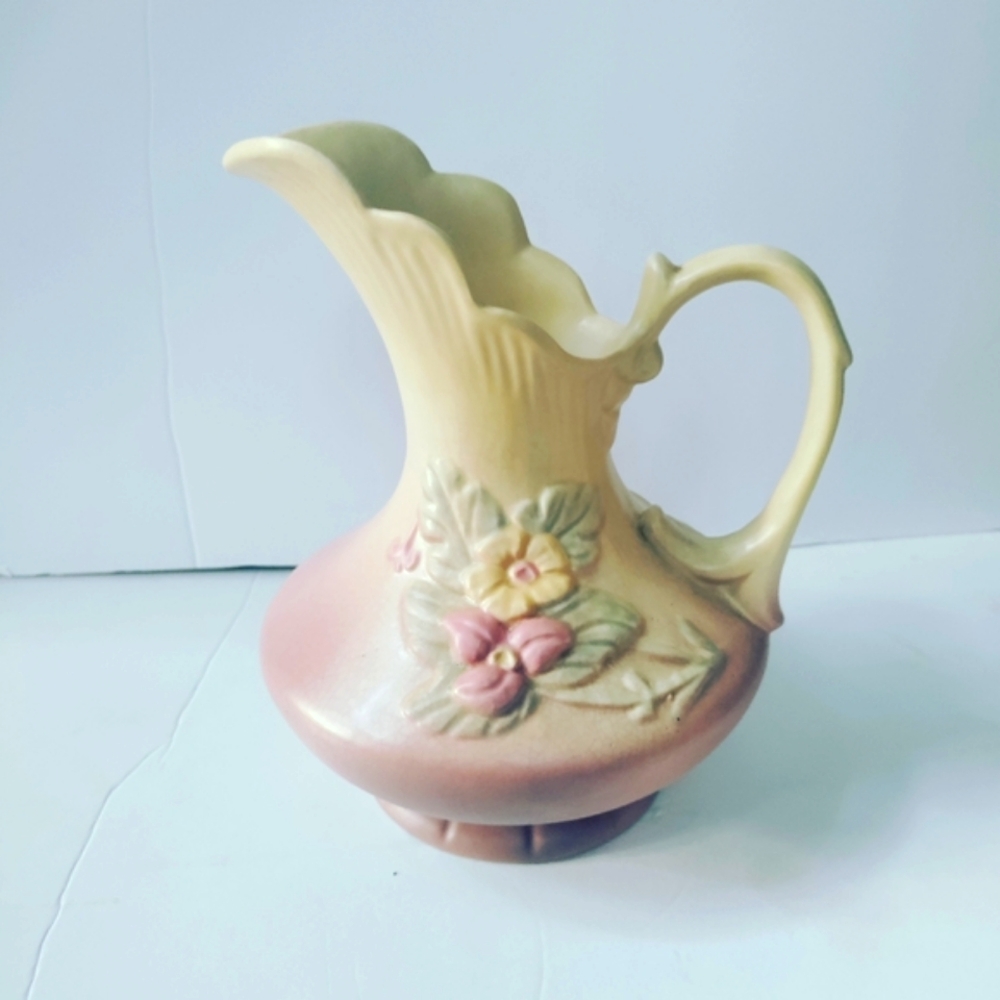1940's Hull Art Pottery Wildflower Vintage Pitcher Vase